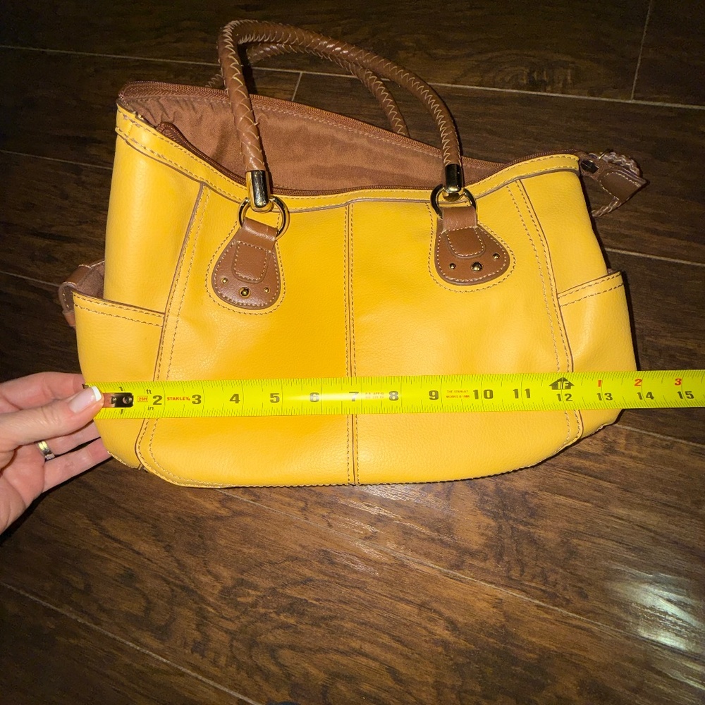 Relic Leather Purse Yellow and Brown - Picture 11 of 14
